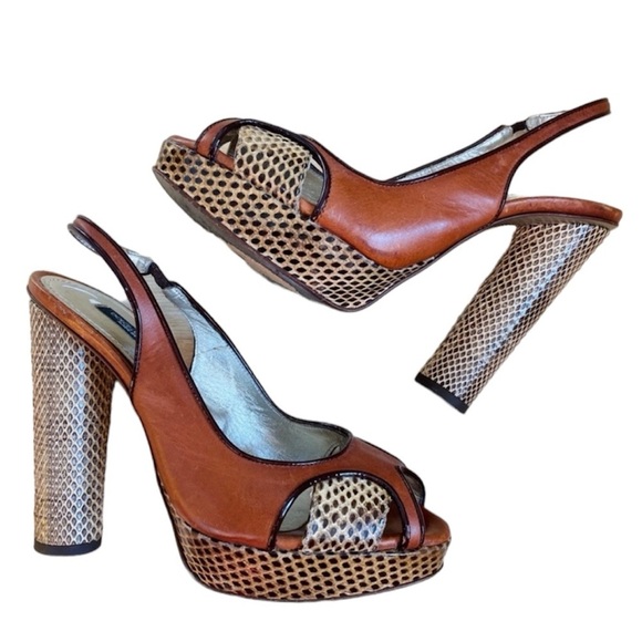 Dolce & Gabbana platform sandal heels - Picture 1 of 9